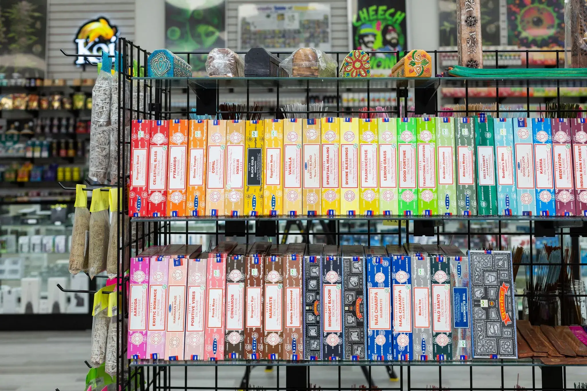 Exotic Japanese snacks and candy at Smoke Alley
