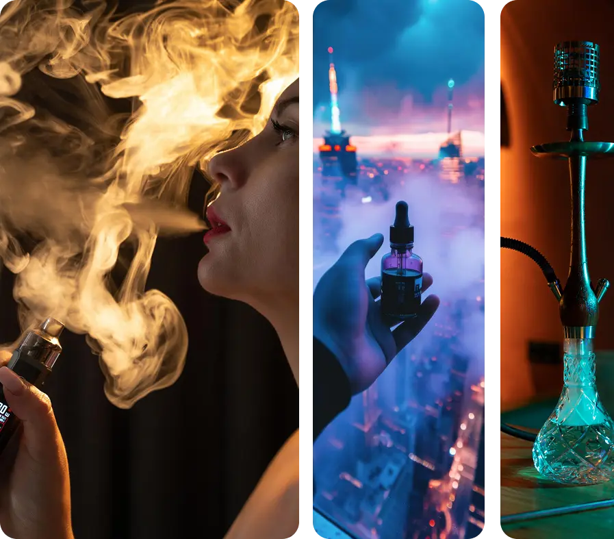 Smoke Alley staff assisting a customer in-store