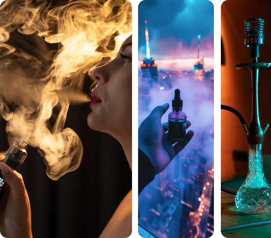 Smoke Alley product selection and store display